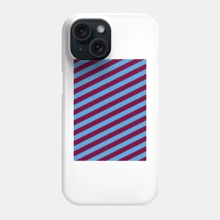 Aston Villa Claret and Blue Angled Stripes Phone Case