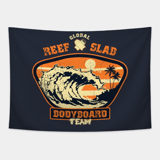 Reef slab bodyboard Tapestry by thesurfshirtco