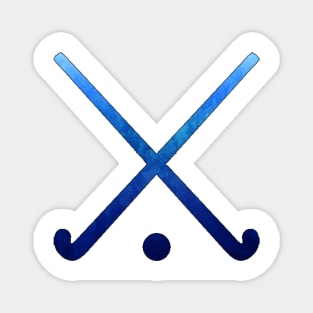 Field Hockey Dark Blue Magnet