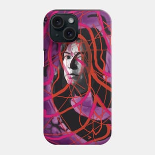 Alejandra Pizarnik in Purple and Pink Haze Phone Case