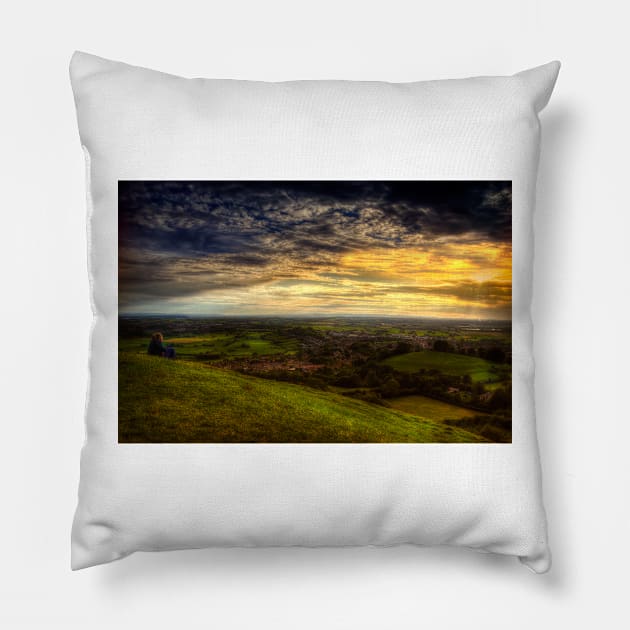 Watching the Sunset Pillow by Nigdaw