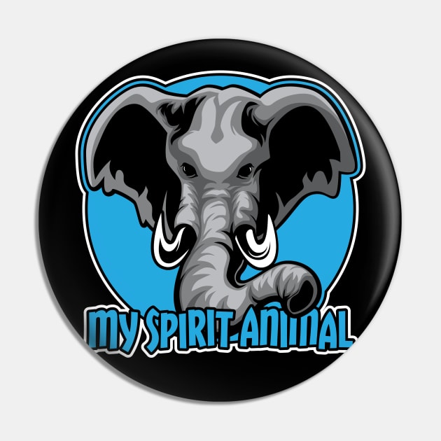 Elephants are my Spirit Animal Pin by Designs by Darrin