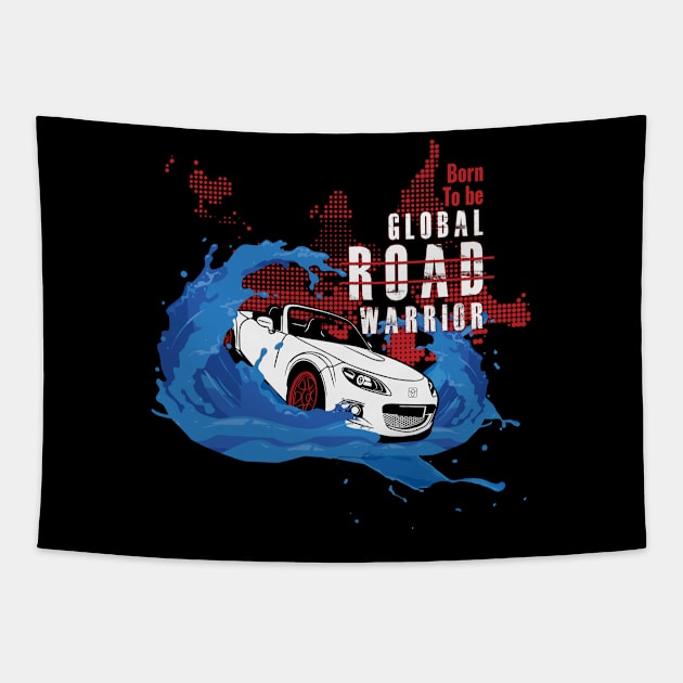 Global Road Warrior Tapestry by madlymelody