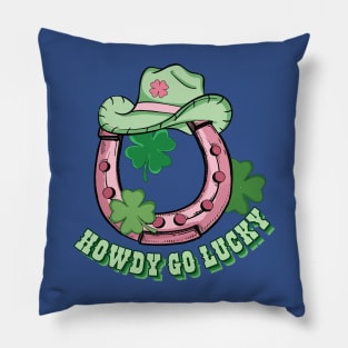 Western Howdy St Paddy St Patricks Day 2 Pillow