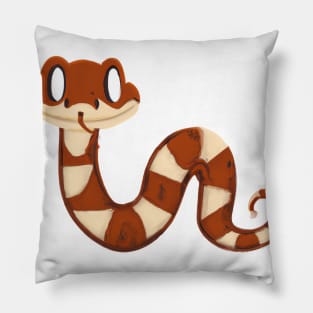 Cute Rattlesnake Drawing Pillow