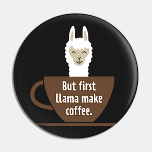 Coffee Llama Pin