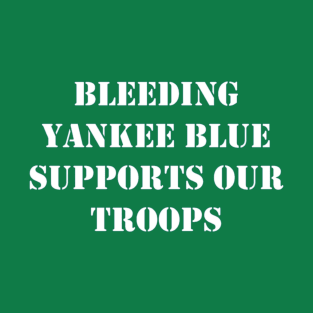 BYB Supports our Troops Cut out Letters Design T-Shirt