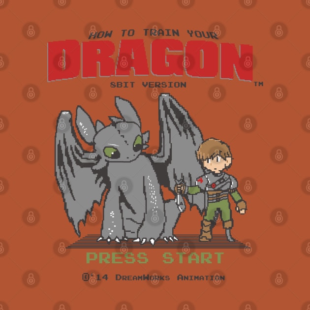 How To Train Your Dragon 8Bit Version by Akiwa