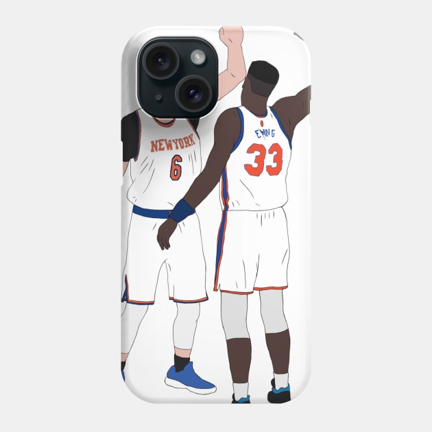 Kristaps Porzingis + Patrick Ewing "Franchise Bigs" Phone Case by KNR