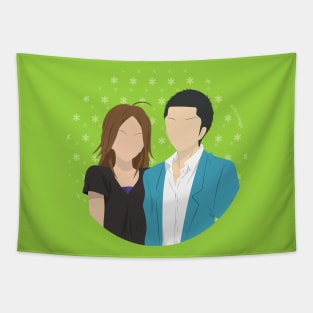 A Cute Couple Tapestry