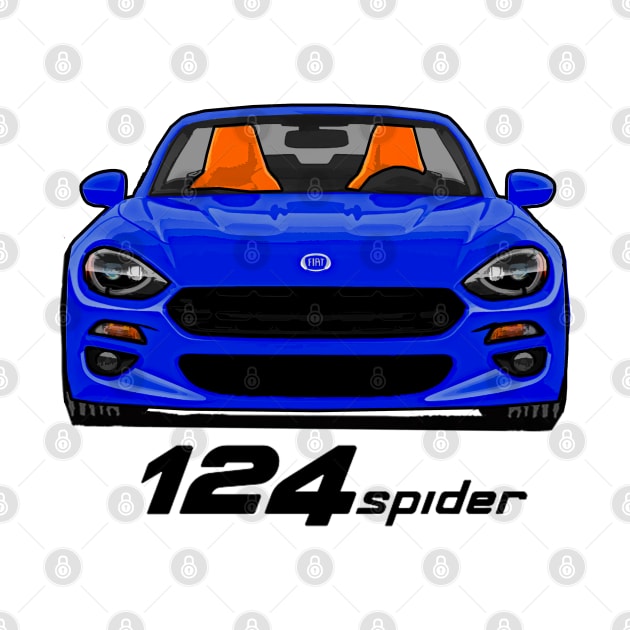 Fiat 124 Spider - Blue by Woreth