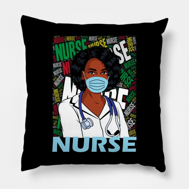 black nurses black history month gifts Pillow by DODG99