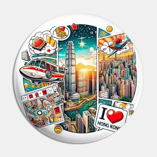 I Love Hong Kong Pin