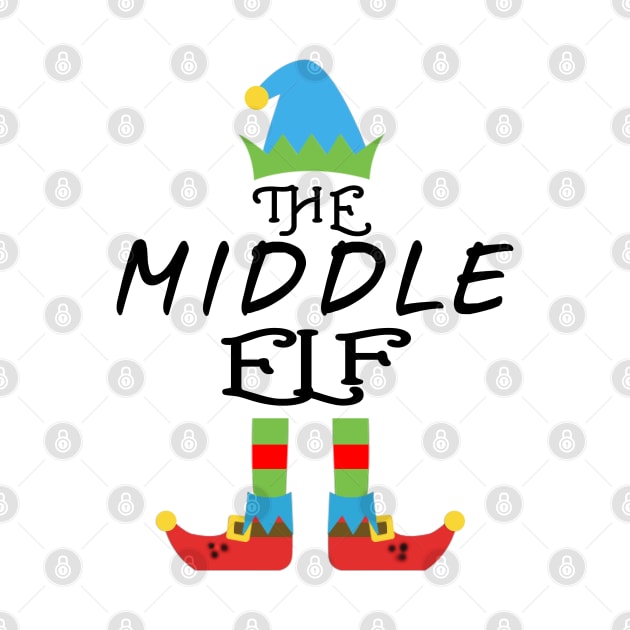 The Middle Elf Matching Family Group Christmas Party by CareTees