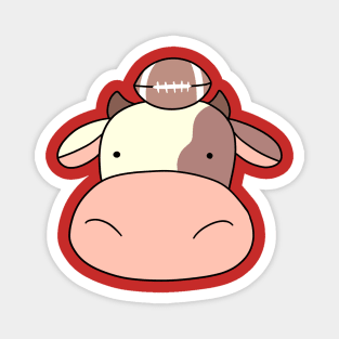 Football Cow Face Magnet