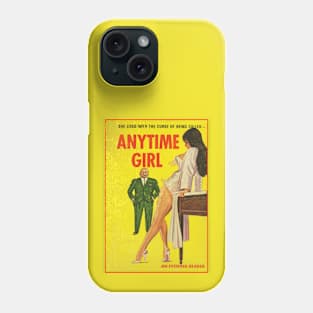 ANYTIME GIRL - cool vintage pulp book art Phone Case