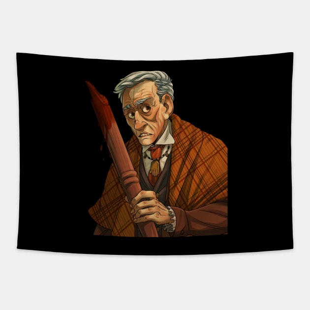 Peter Vincent-- Vampire Killer Tapestry by groovybastard