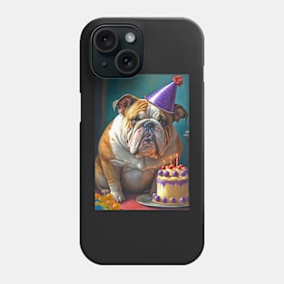 English Bulldog Birthday Card #2 Phone Case