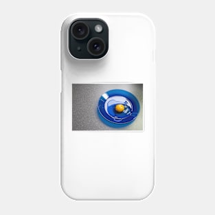 Egg on a Blue Plate Phone Case