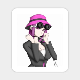 Anime Girl with Pink Hat Magnet