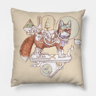 Fox space suits Pillow