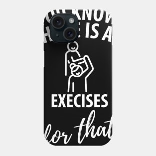 physiotherapist physical therapy gift saying funny Phone Case