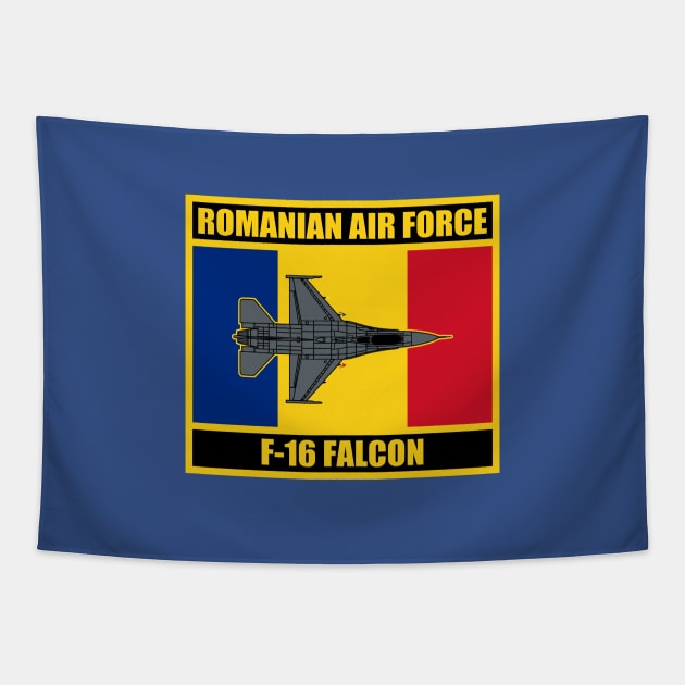 Romanian Air Force F-16 Falcon Tapestry by TCP