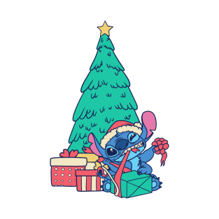 Stitch Christmas Tree Lilo And Stitch T-Shirt