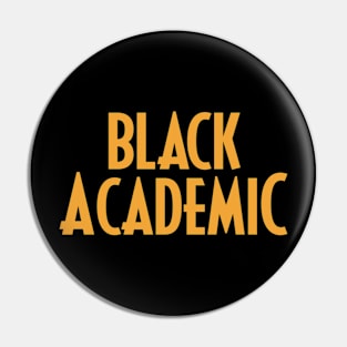 Black Academic Pin