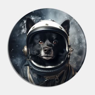 Astro Dog - Schipperke Pin