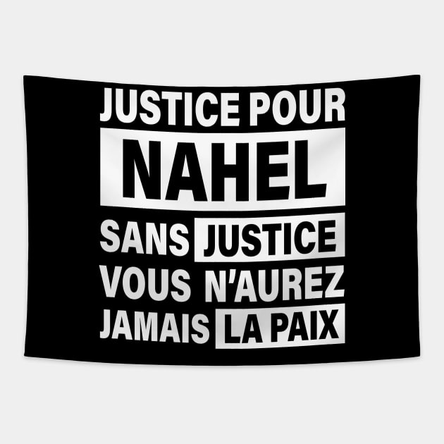 Justice Pour Nahel Tapestry by CF.LAB.DESIGN