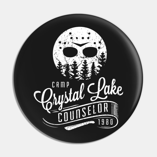 Camp Crystal Lake Counselor Pin by MorlockTees