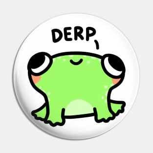 Derpy frog Pin