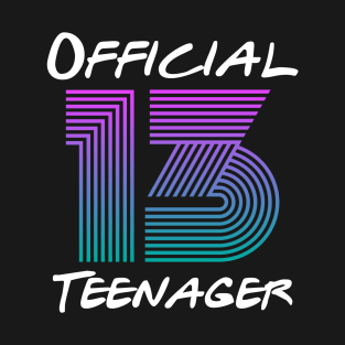 Vintage Official Teenager - 13th Birthday Gift T-Shirt