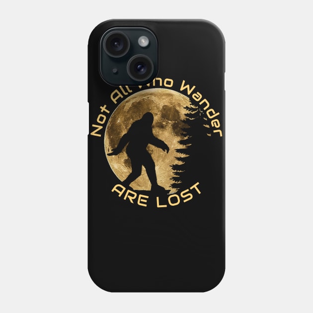 Wanderlust Bigfoot Silhouette Phone Case by ThreadWeird Apparel Company