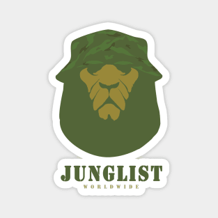 Junglist Worldwide Movement ( Uncle Junglist Cool Lion Edition ) Magnet