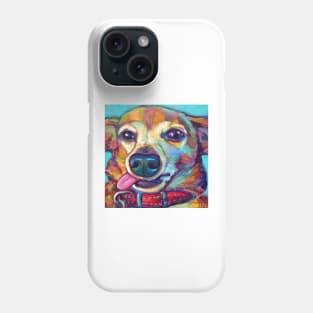 Junior the Chiweenie by artist Robert Phelps Phone Case