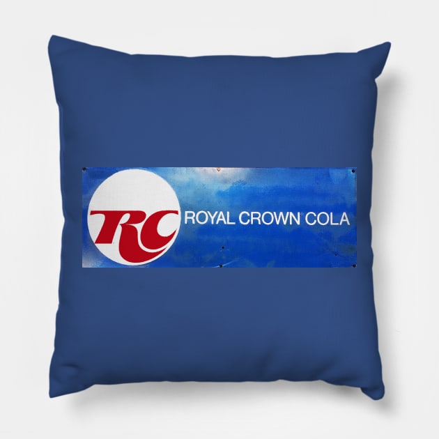 RC COLA ROYAL CROWN COLA VINTAGE SIGN Pillow by Overthetopsm