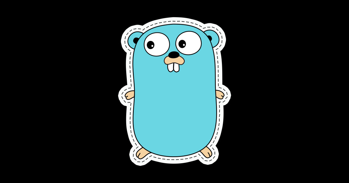 Go Programming Golang Gopher - Golang - Sticker | TeePublic