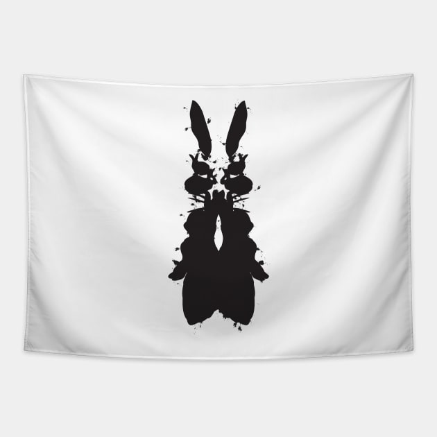 Dark Rorschach Tapestry by katiestack.art