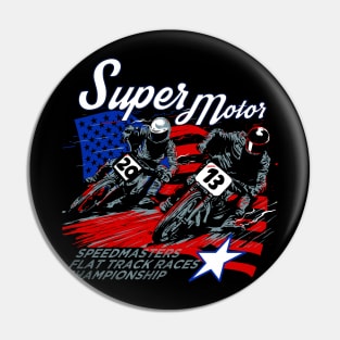 Flat Track Races Pin