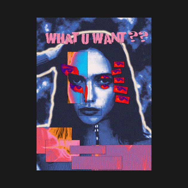 What u want? design colorblock by Ryutomo