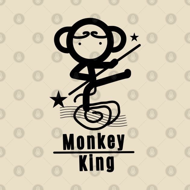 Stickman Monkey King Sun Wukong by DesignTree