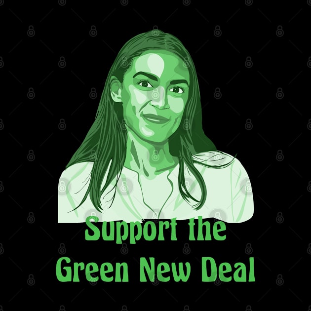 Alexandria Ocasio-Cortez Green New Deal by Slightly Unhinged