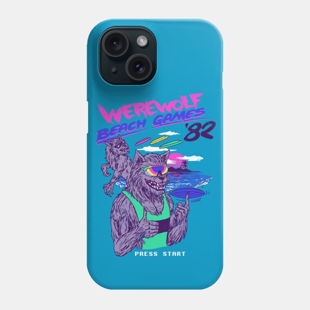 Werewolf Beach Games Phone Case by Hillary White Rabbit