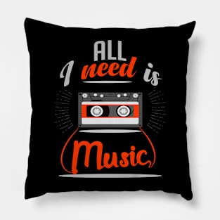 All i need is music Pillow