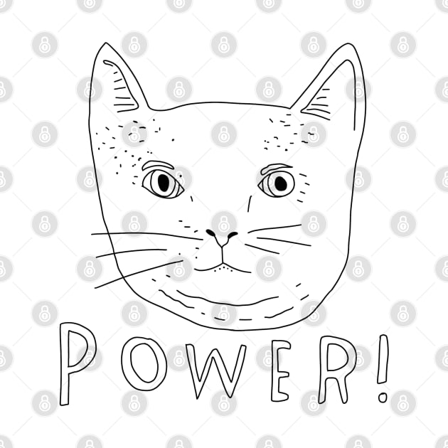 Frightened Rabbit Power Cat by SentABearToSpace 