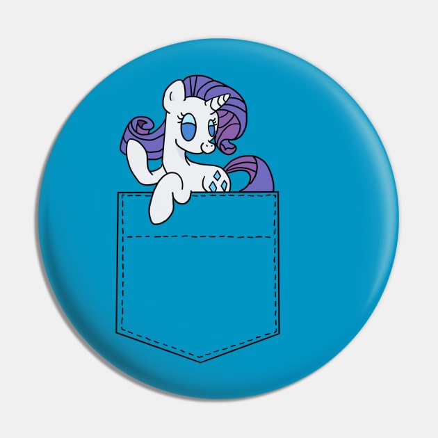 Pocket Rarity Pin by AmyNewBlue