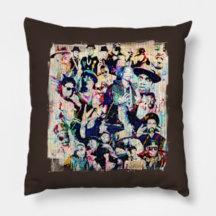 Ultimate Old School Rapper Vintage Pillow