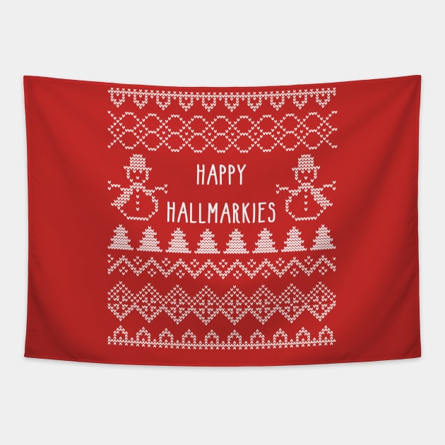 Hallmarkies "Ugly" Sweater Tapestry by Hallmarkies Podcast Store